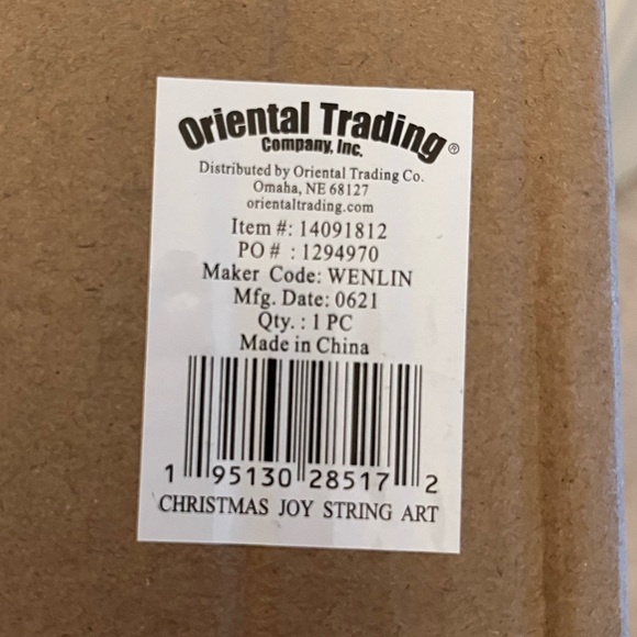 String art craft kit from Oriental Trading Company - JOY - Picture 2 of 4